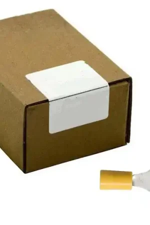 Gratis Retour Kabeloogjes 100 STUKS GEEL M-6